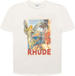 Rhude White Angel With Gods Help T Shirt
