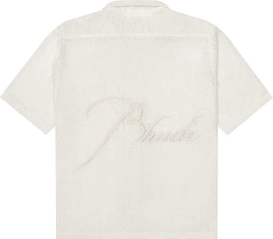 Rhude White Lace Ajor Shirt