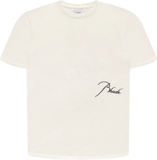 Rhude White Reverse Logo T Shirt
