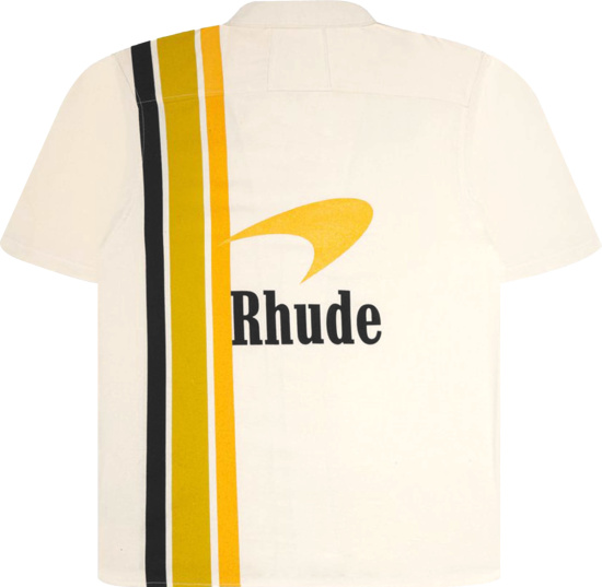 Rhude X Mclaren White Pit Crew Shirt