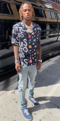 Rich The Kid In Nyc For Memorial Day Wearin Louis Vuitton And Saint Laurent