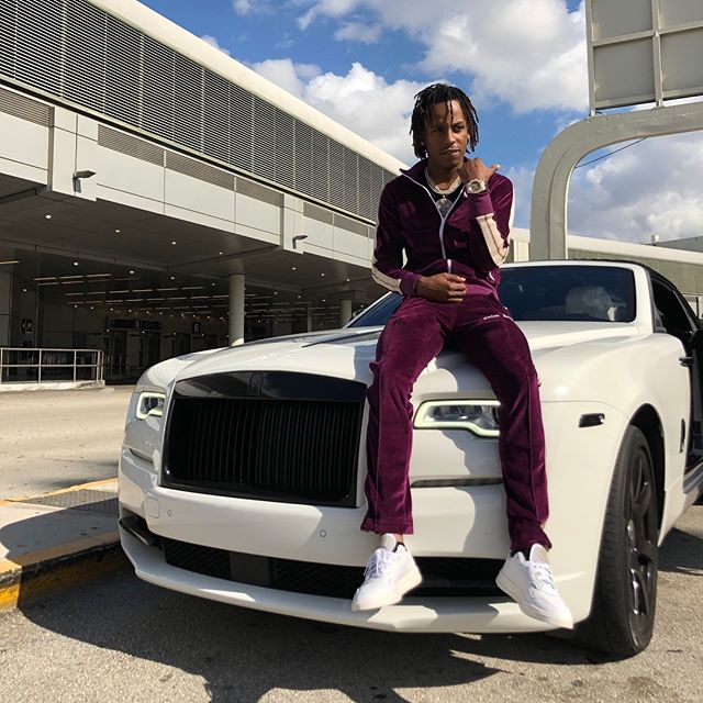 Rich The Kid ft. Purple Palm Angels Track Jacket