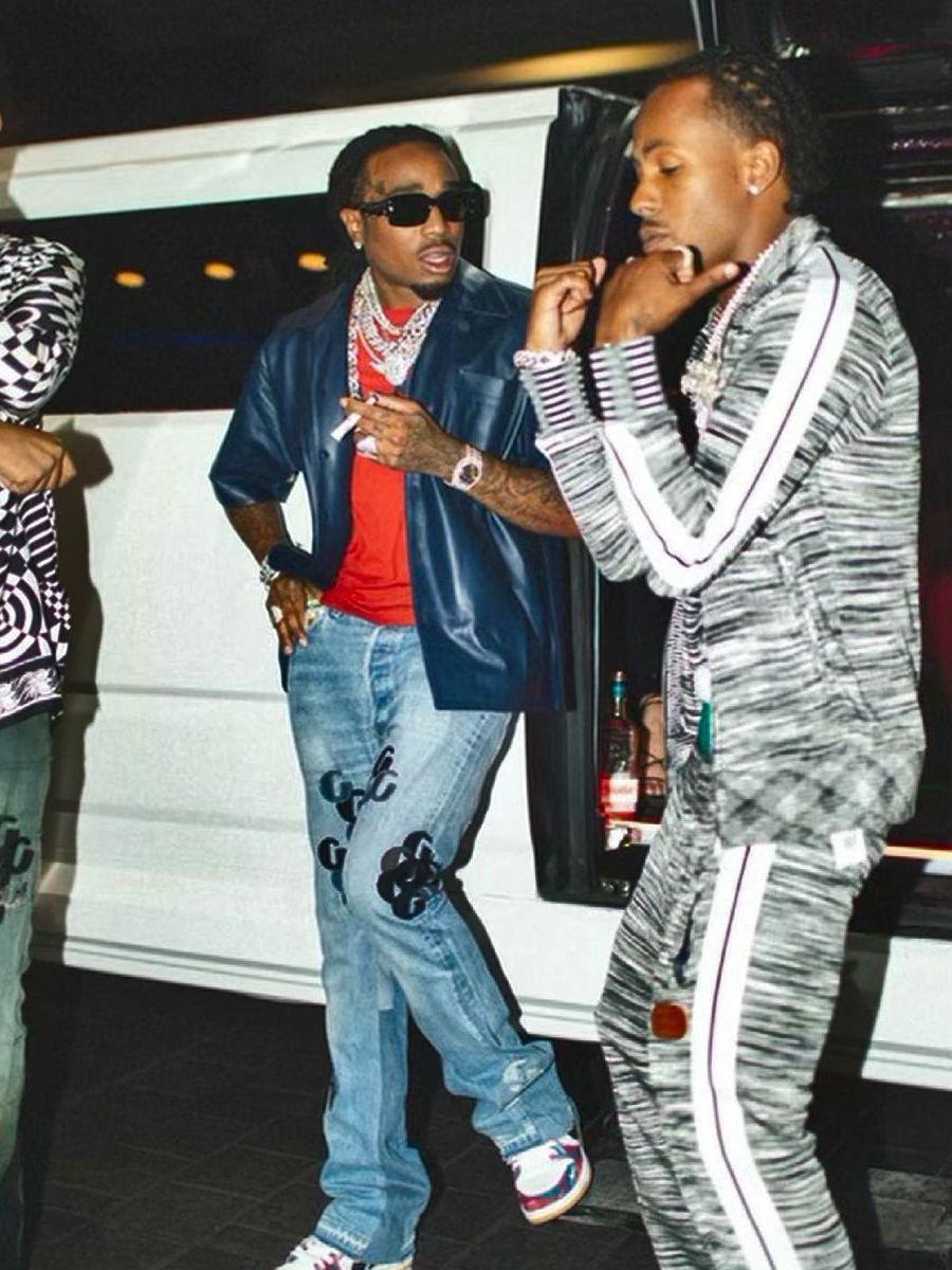 Rich The Kid Wearing a Full Palm Angels x Missoni Tracksuit Outfit