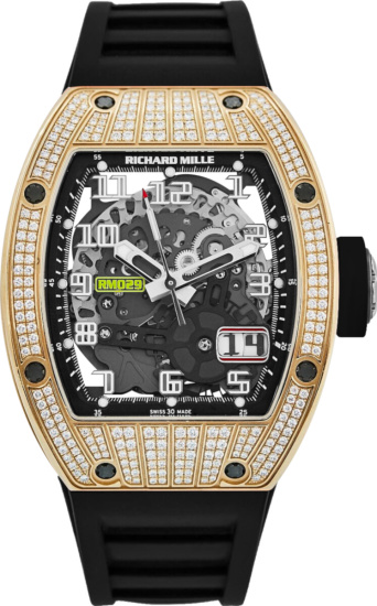 Richard Mill Rm029 Rose Gold Factory Diamond Watch