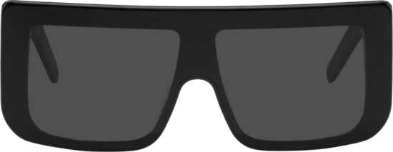Rick Owens Black Documenta Oversized Sunglasses