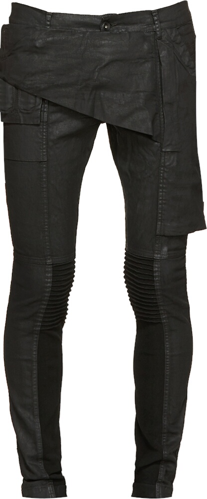 Rick Owens Black Waxed 'Memphis' Jeans | Incorporated Style