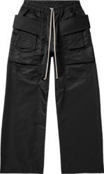 Rick Owens Drkshdw Black Nylon Creatch Cargo Pants