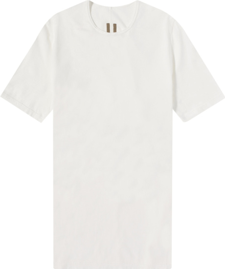 Rick Owens Drkshdw Milk White Short Sleeve Level T Shirt