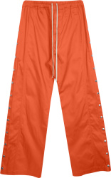 Orange Side-Snap Wide 'Pusher' Pants