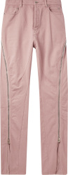 Rick Owens Pink Bolan Banana Zip Jeans