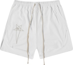 Rick Owens X Champion White Pentagram Logo Shorts