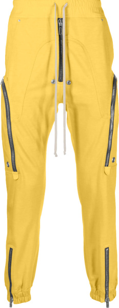 Rick Owens Yellow Bauhaus Cargo Pants