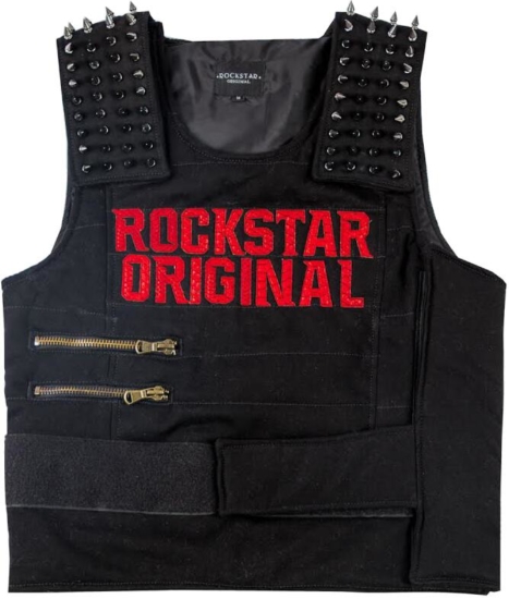 Rockstar Original Studded Black Vest