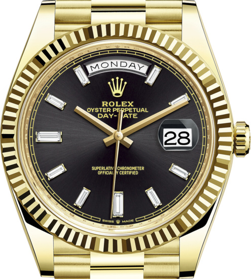 Rolex Gold And Black Day Date
