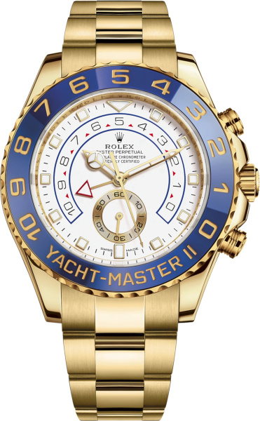 Rolex Gold And Blue Dial Yacht Master Ii M116688 0002