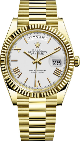 Rolex White And Gold Day Date M228238