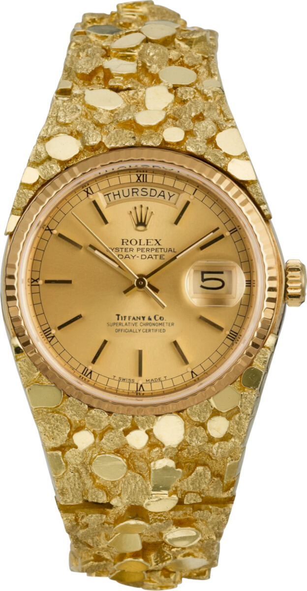 Gold Rolex Day-Date x Louis Vuitton Gloves & Belt. www.instagram.com/thegmi