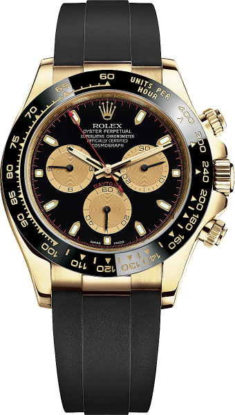 Rolex Yellow Gold And Black Cosmograph Daytona Watch M116518
