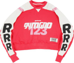 Rrr123 Red And White Side Stripe Sweatshirt