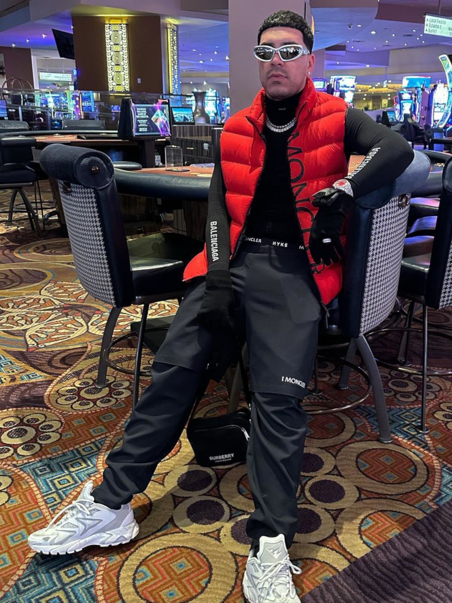 Ryan Castro Hits Vegas In a Balenciaga & Moncler Outfit
