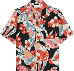 Black & Multicolor Hawaiian Shirt