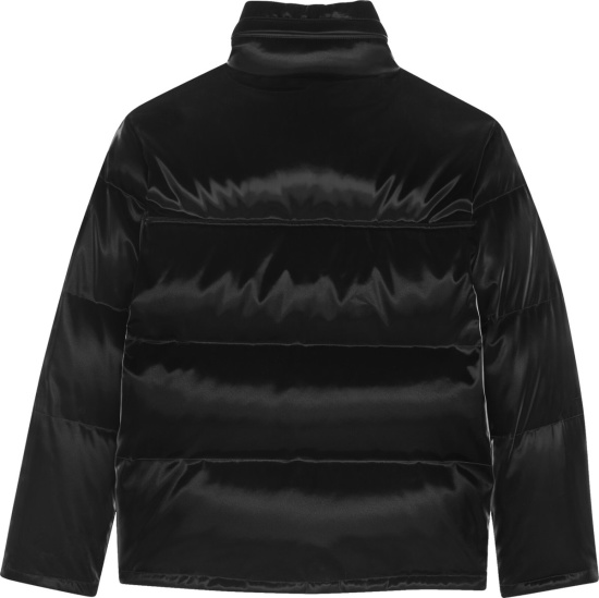 Saint Laurent Black Shimmering Puffer Jacket