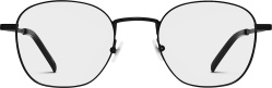 Black Square Metal Glasses (SL128)