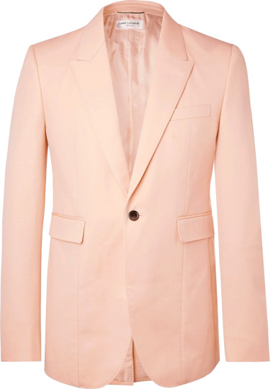Saint Laurent Pink Wool Blazer
