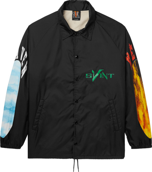 Saint Mxxxxxxx X Vlone Black Coaches Jacket