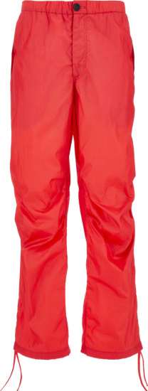 Salvatore Ferragamo Red Nylon Cargo Pants