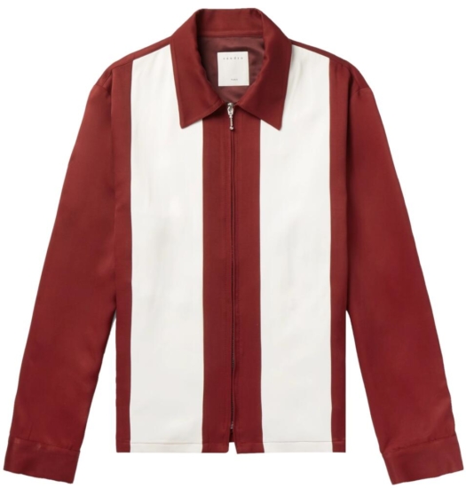 Sando Flowing Red And White Stripe Jacket Work By G Eazy