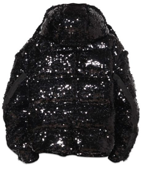 Faith Connexion Black Sequin Puffer Jacket | Incorporated Style