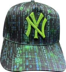 Green Matrix NY Hat