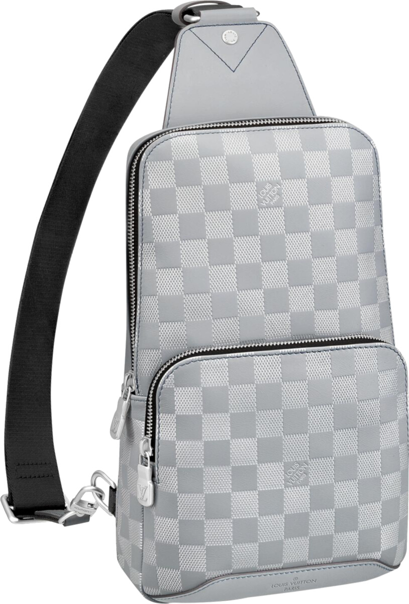 Louis Vuitton Silver Damier 'Avenue Sling' Bag | Incorporated Style