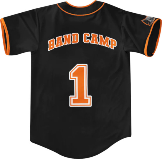 Skilla Baby Black And Orange Logo Baseball Jersey