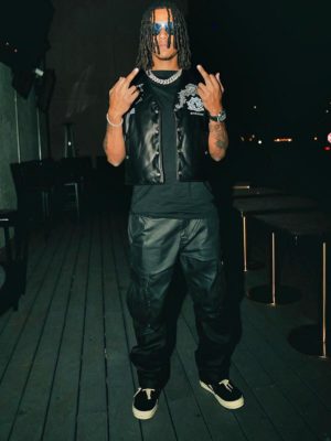Skilla Baby Louis Vuitton Sunglases Givenchy Leather Vest Richard Mille Watch Rick Owens Sneakers
