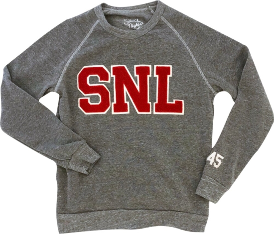Snl Varsity Match Grey Crewneck Sweatshirt