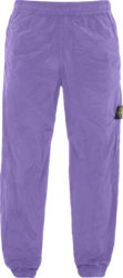 Stone Island Light Purple Metal Nylon Track Pants 32519