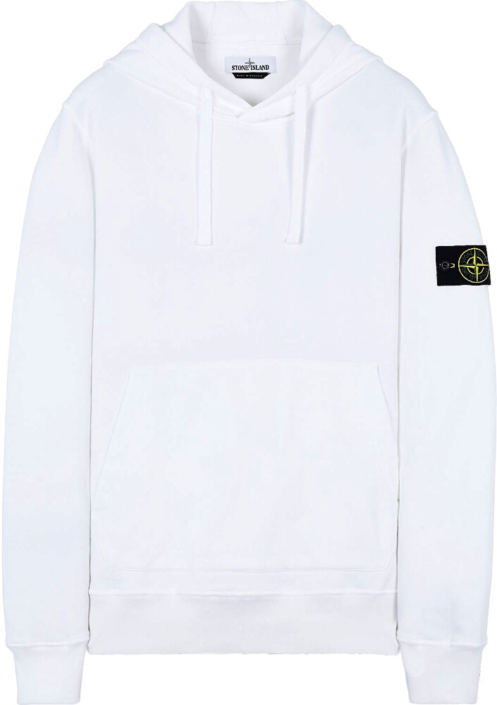 Stone Island White Hoodie | Incorporated Style