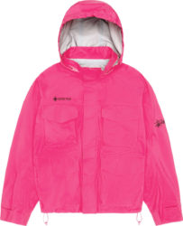 Stussy Hot Pink Goretex Hooded Cargo Jacket