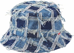 Supreme Blue Patchwork Denim Bucket Hat Ss23