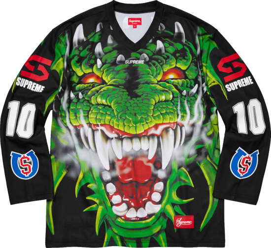 Supreme Black Dragon Hockey Jersey