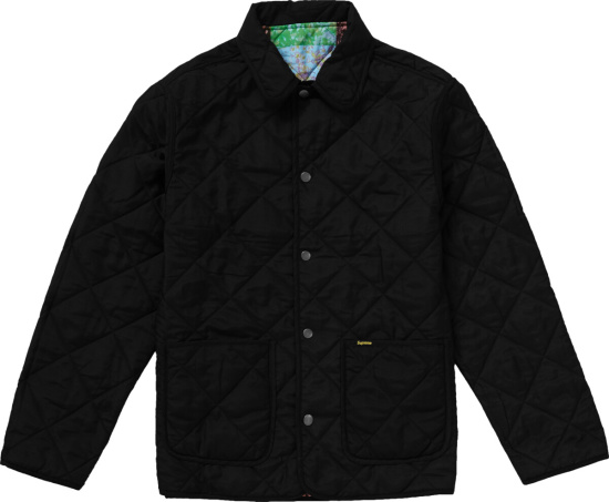 Supreme Black Quilted Field Jacket