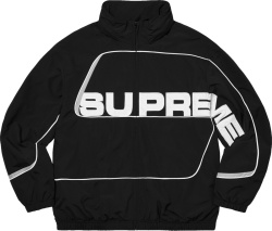 Supreme Black S Paneled Windbreaker Jacket