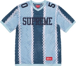Blue Striped Crochet Football Jersey (SS23)