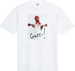 Supreme Gucci Mane Photo Print White T Shirt