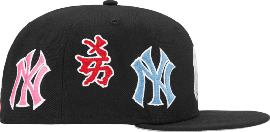 Supreme New York Yankees Japanese Logo Fitted Hat