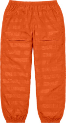 Supreme Orange Allover Logo Trackpants