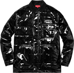 Patent Black Workwear Jacket (SS18)