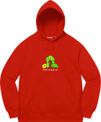 Supreme Red Dont Care Hoodie